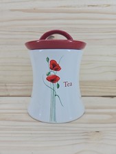 Dunelm Tea Jar With Poppy