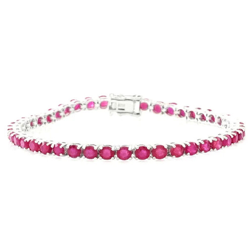 Ruby tennis bracelet - ruby,