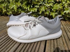 ADIDAS AdiCross PPF Golf Shoes & Shoe Bag, UK 10, Grey, Leather, Good Condition