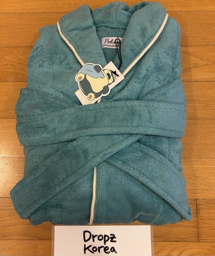 Pokemon snorlax teal bathrobe - pokemon,