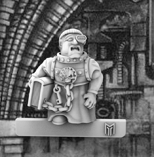 28mm tech priest tgm 7 - ,