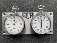 Vintage Heuer Stopwatch Panel