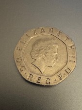 2008 Rare Undated 20p No Date Twenty Pence Coin Error Mule