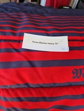 Masta 70" Heavy Winter Heavyweight Horse In Rug Blanket In Red/Blue.