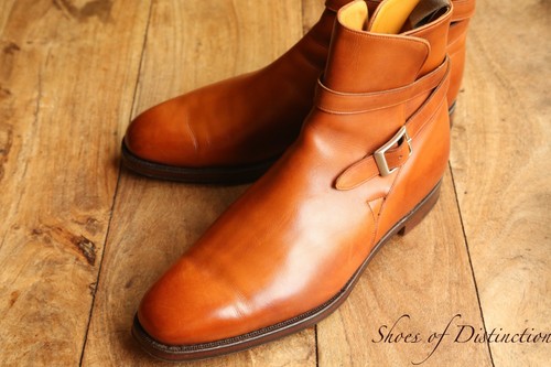 Grenson brown leather jodhpur - grenson,
