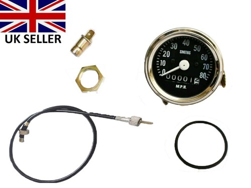 Smiths 80mph 60mm speedometer - 80mph,