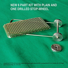 Star Trek, Brass Alpha Communicator Antenna Assembly, NEW SIX PART KIT