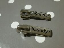2x GENUINE iCandy Apple 1, Pear & Cherry Replacement ZIPS For Seat Fabric Cover