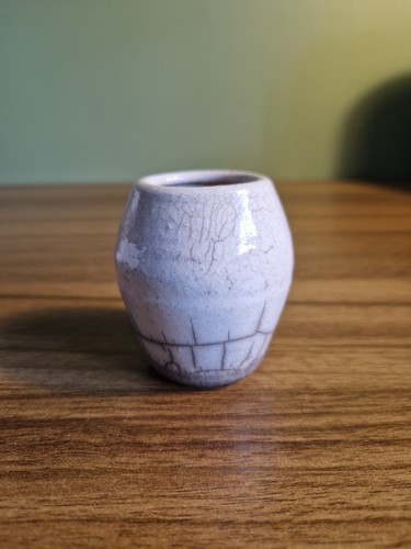 Miniature raku hand thrown - miniature,