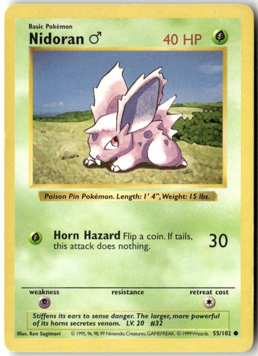 Nidoran 102 common base - nidoran, 55/102