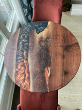 Custom Live Edge Epoxy Round