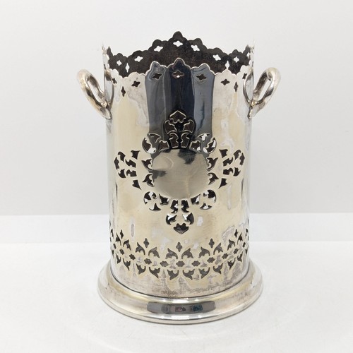 Antique silver plate wine - silver,