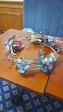 Christmas Wreath X 2 Wood Ring With Decorative Flowers ?