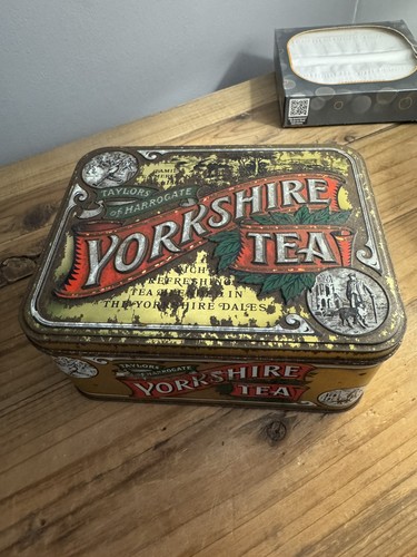 Vintage yorkshire tea tin - vintage,