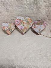 #691 Vtg 3 Nesting Boxes Heart