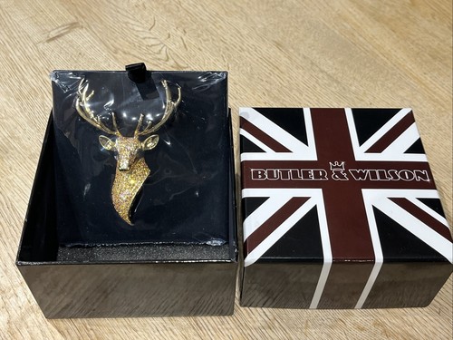 Butler wilson stag - stag, brooch