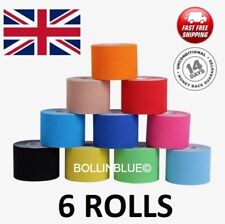 6 Rolls of Kinesiology Tape 5cm x 5m Sport tape Muscle Physio Injury KT tape