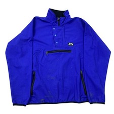 Mountain Equipment 1/4 Zip Fleece Hiking Outdoor Jumper Purple Mens Large