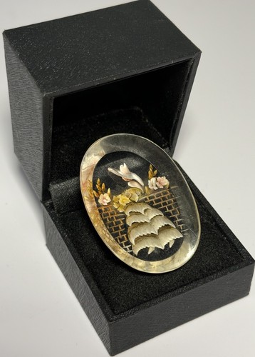 Vintage intaglio brooch - vintage,