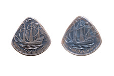 Vintage Half Penny Coin Guitar Plectrum/Picks