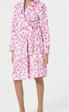 Leopard Fleece Dressing Gown