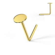 9ct carat solid gold  L shaped