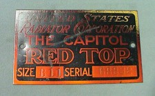 Vintage Red Top Radiator