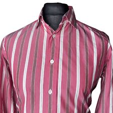 THOMAS PINK Mens Long Sleeve Shirt MEDIUM 40" Chest Multicolour Stripes
