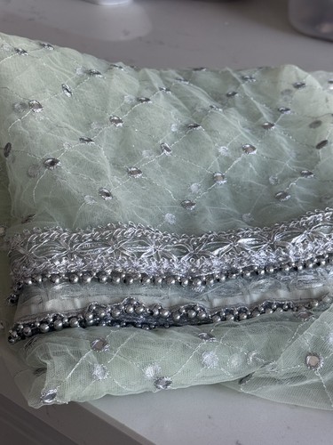 Green dupatta chunni scarf - green,