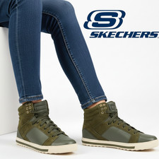 Womens Girls Sketchers High Top Trainers Size UK 2