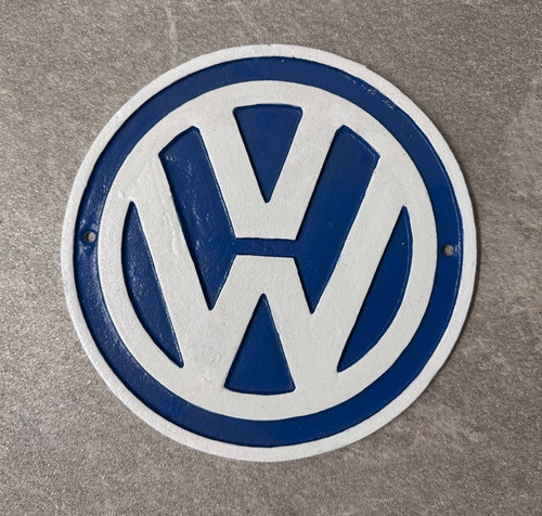 Volkswagen sign cast iron - vw,