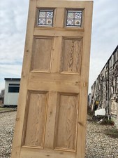 XSG 29b (32 1/2 x 80 3/4)  Georgian Period Pine Stained-Glass External Door