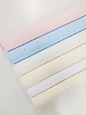 Polycotton Embroidery Anglaise Fabric Summer Boho Dressmaking Craft Material