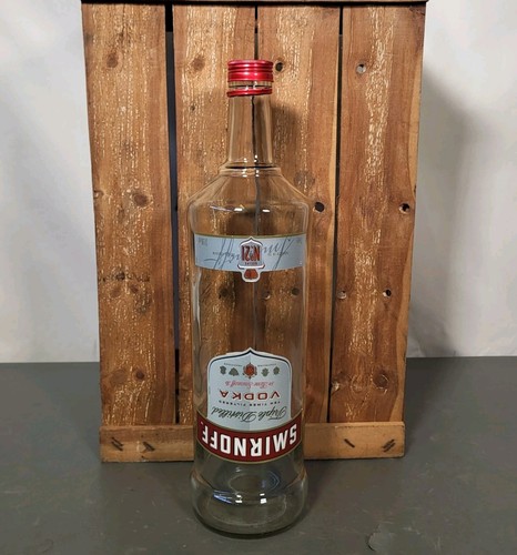 Smirnoff vodka large empty - large,