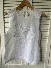 By Malene Birger unworn Sleeveless Embroidery Blouse, Size S / 36 Designer Top