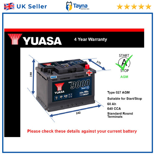 Agm battery fits - agm, rover