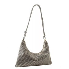 Womens Crystal Diamant Shoulder Handbag Glitter Rhinestone Evening Crossbody Bag