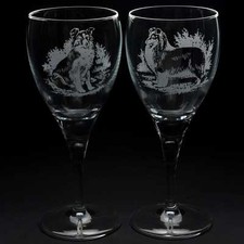 Sheltie Dog Crystal Wine Glass