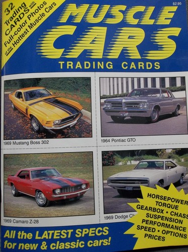 Muscle cars trading cards - cars,