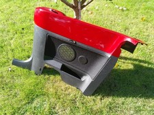 VW Beetle Cabriolet Rear Card. Right Trim Panel in Red.  Rear of Door. 2007-2011