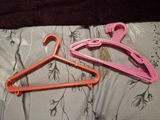 Pink Children’s Plastic Coat Hangers X 20, Ideal for Baby And Toddler Clothes