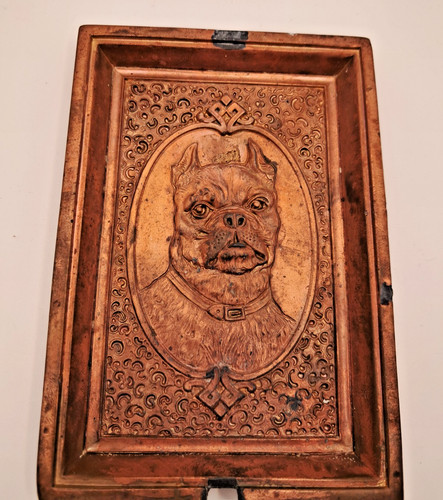 Antique french bulldog valet - french,