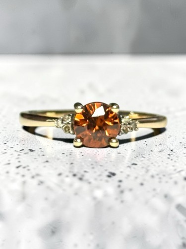 Unusual cognac zircon - cognac, &