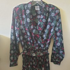 Vintage 80s 90s Midi Tea Dress