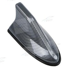 ​1xCarbon Fiber Look Shark Fin Roof Antenna Radio AM/FM Signal Aerial Car Access