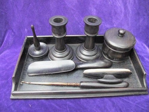 Vintage ebony dressing - dressing, table