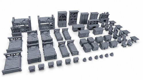 Piece 28mm 32mm tavern inn - 58,