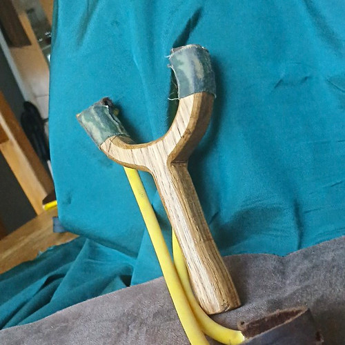 Handmade wooden catapult oak - handmade,