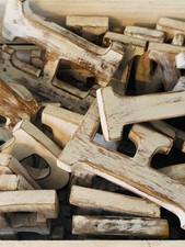 Job Lot of 34 x White Wooden