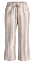 TU Size 10 Cropped Linen Blend